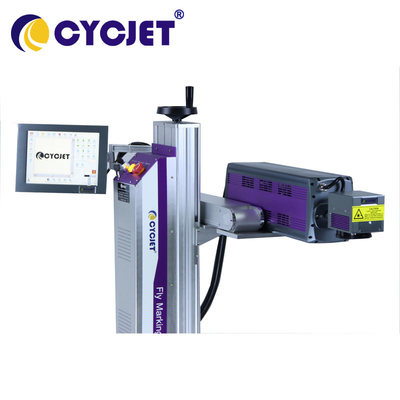 금속을 위한 CYCJET 레이저 마킹 머신 이산화탄소 산업용 레이저 조각사 10W명