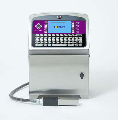 Pigment Small Character White Ink CIJ Inkjet Printer For Food Bags Package